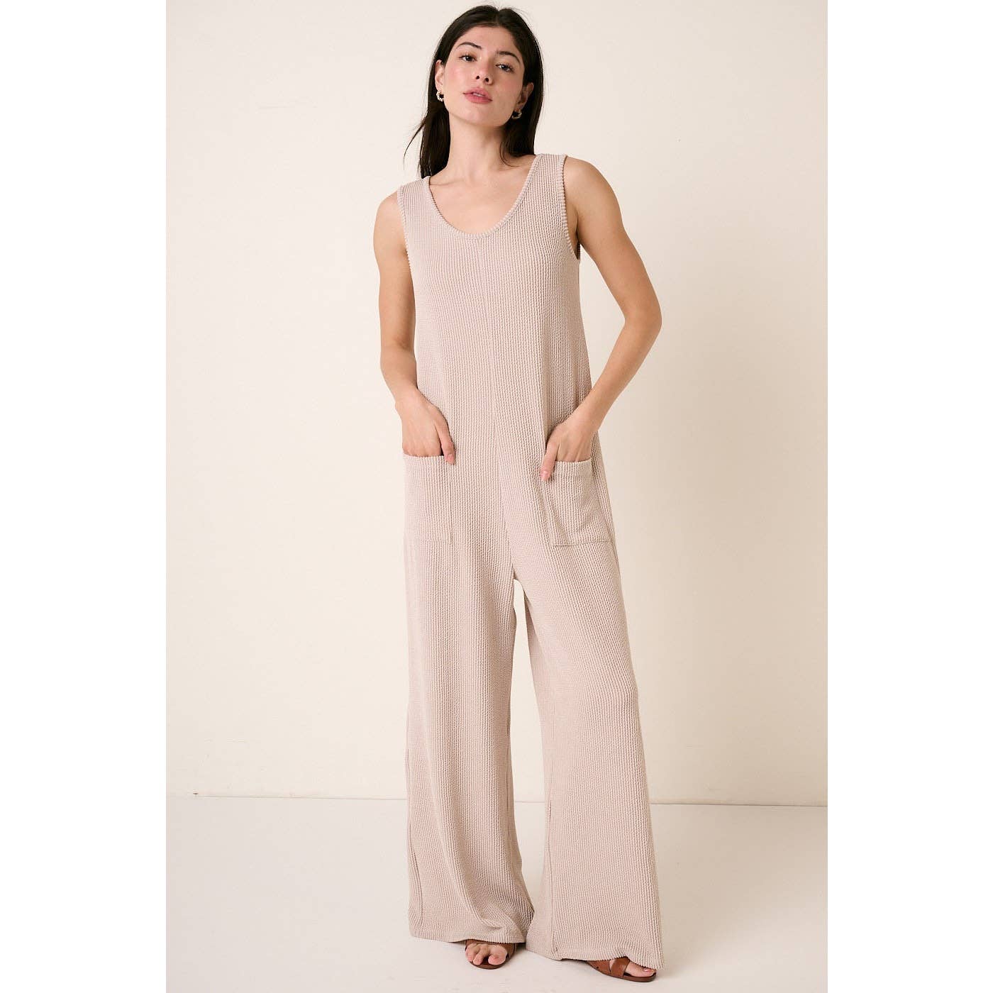 mittoshop - URBAN RIB KNIT POCKET DETAIL JUMPSUIT