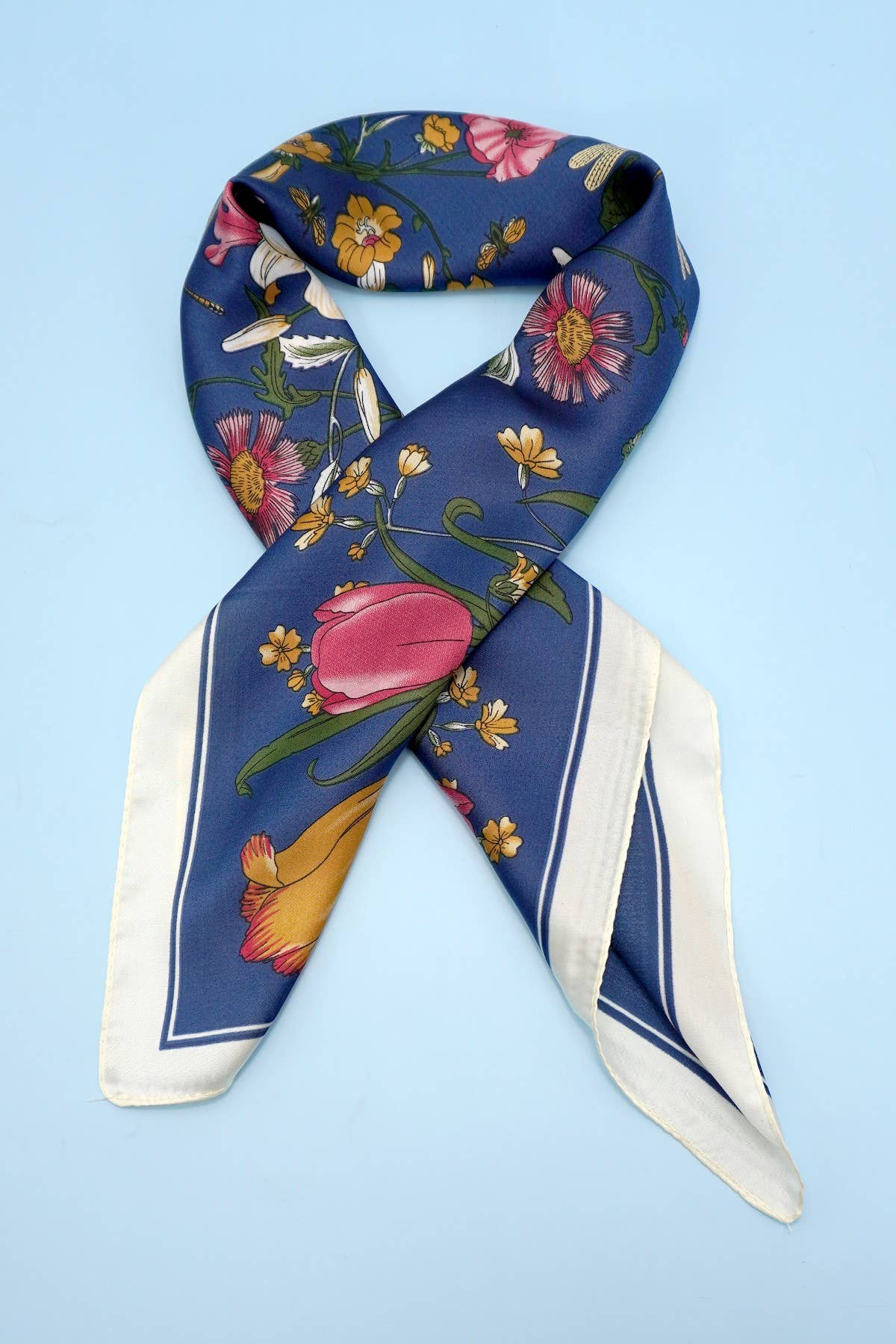 JOSSLYN by wall to wall - LARGE FLORAL PRINT BANDANA SCARF | 40SC655