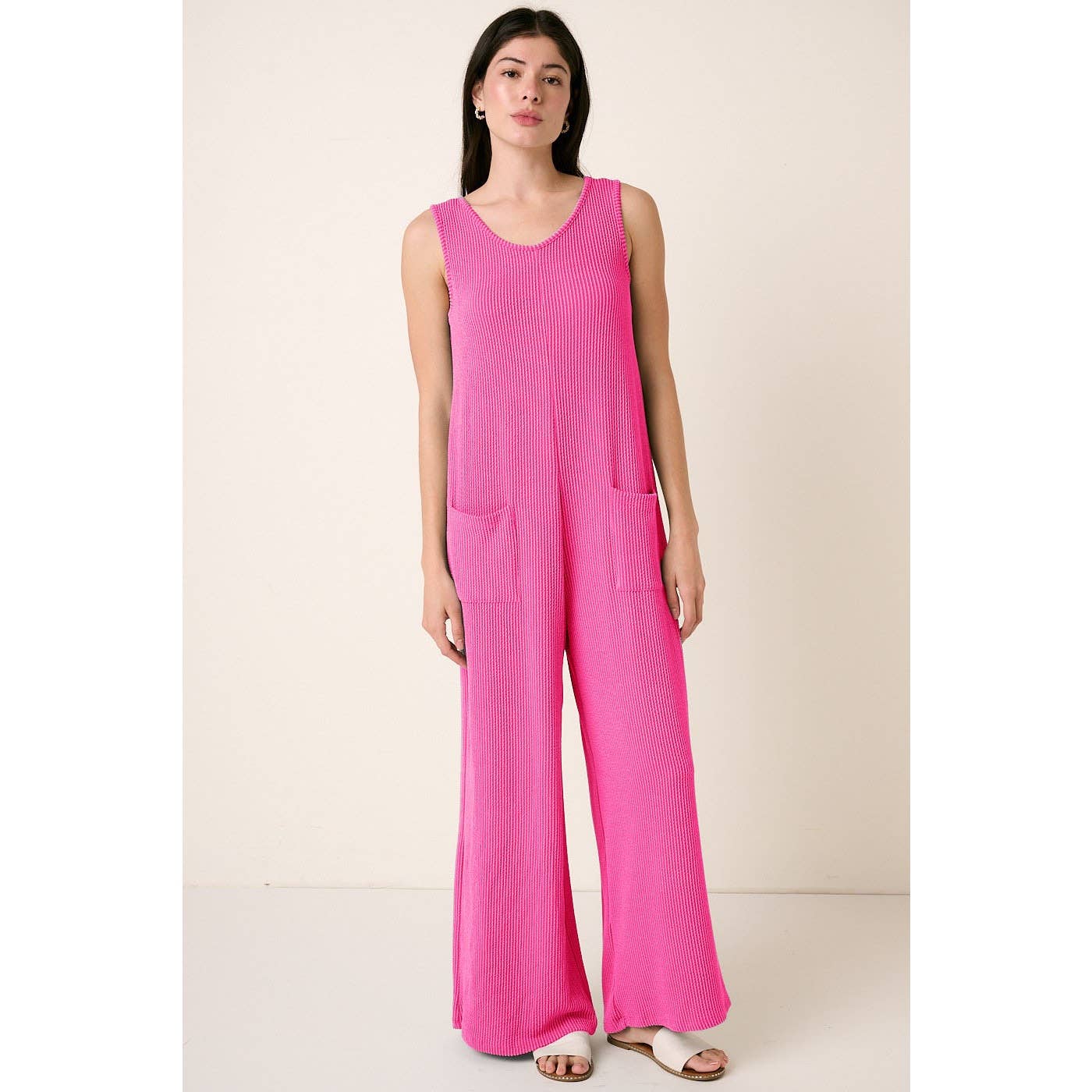 mittoshop - URBAN RIB KNIT POCKET DETAIL JUMPSUIT