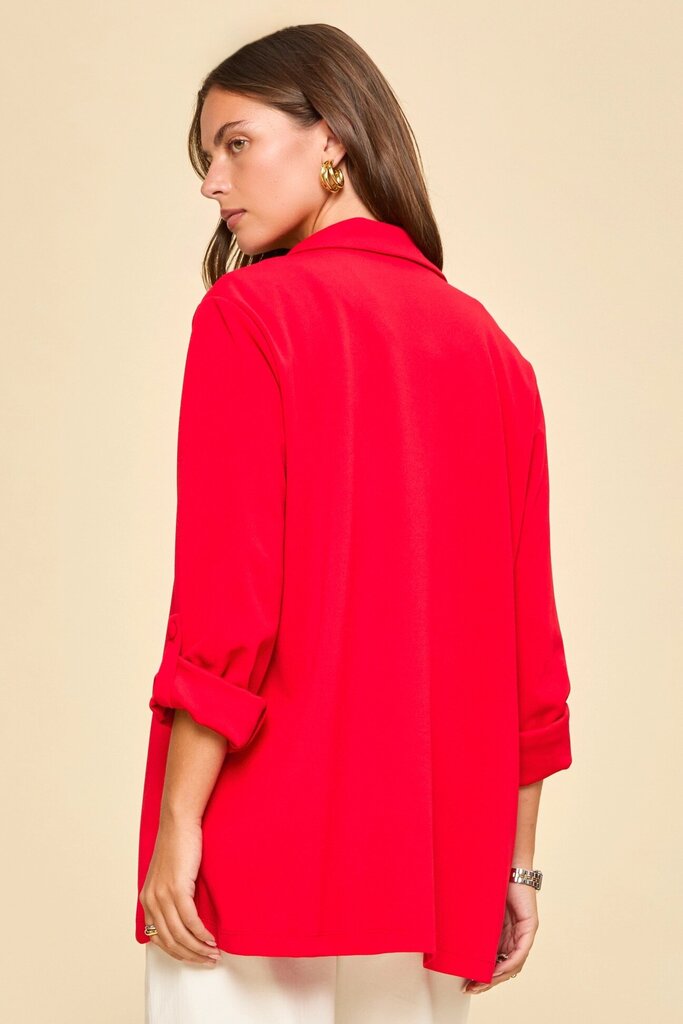 Open front boyfriend blazer