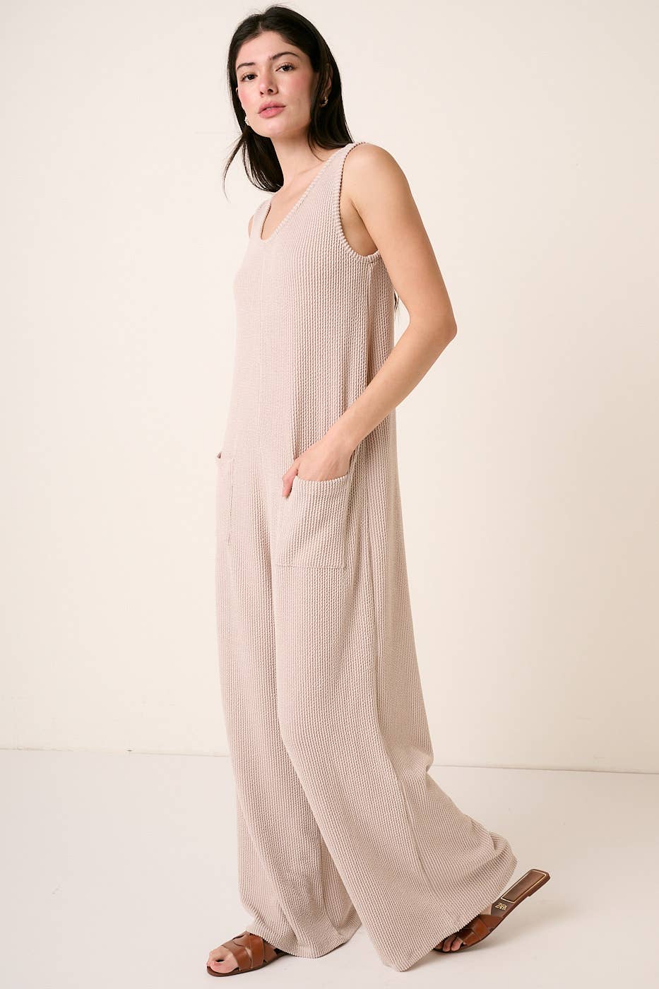 mittoshop - URBAN RIB KNIT POCKET DETAIL JUMPSUIT