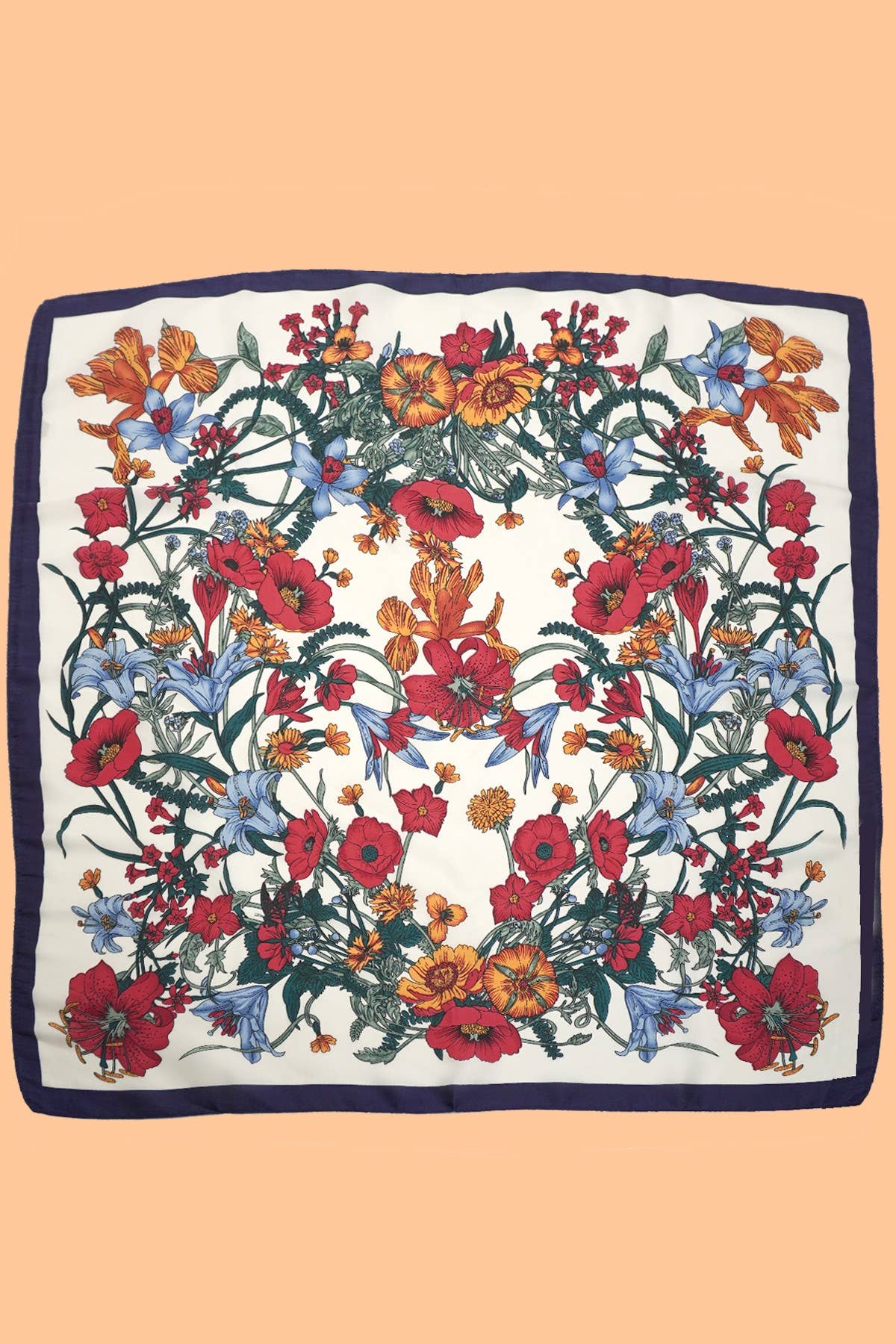 JOSSLYN by wall to wall - LARGE FLORAL PRINT BANDANA SCARF | 40SC651
