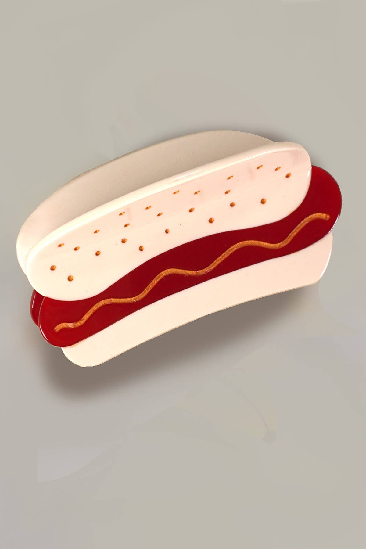 JOSSLYN by wall to wall - JUMBO LEMONADE BANANA HAMBURGER HAIR CLAW CLIPS | 40H843
