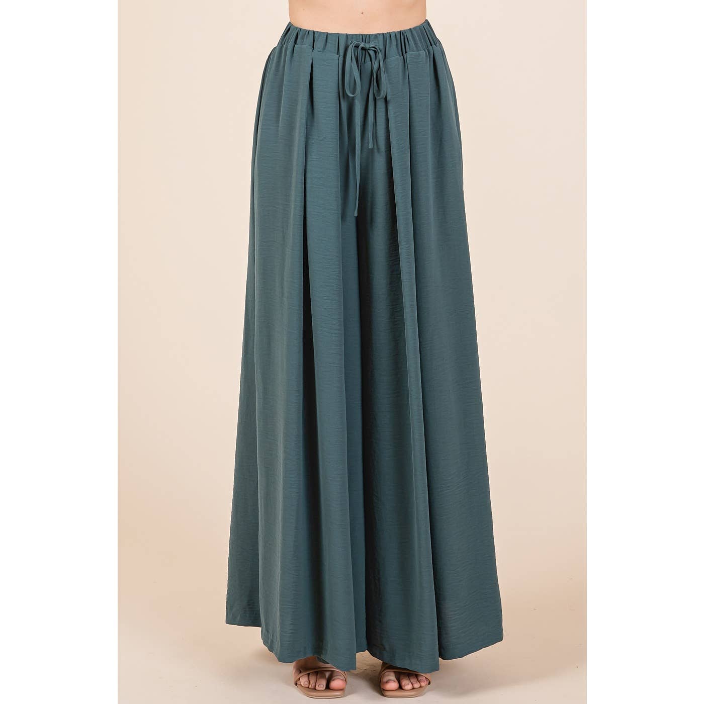 mittoshop - AIRFLOW PLEATED WIDE LEG PANTS