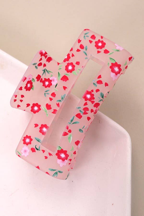 JOSSLYN by wall to wall - LAVISHING FLOWER PETAL HAIR CLAW CLIPS | 40H688