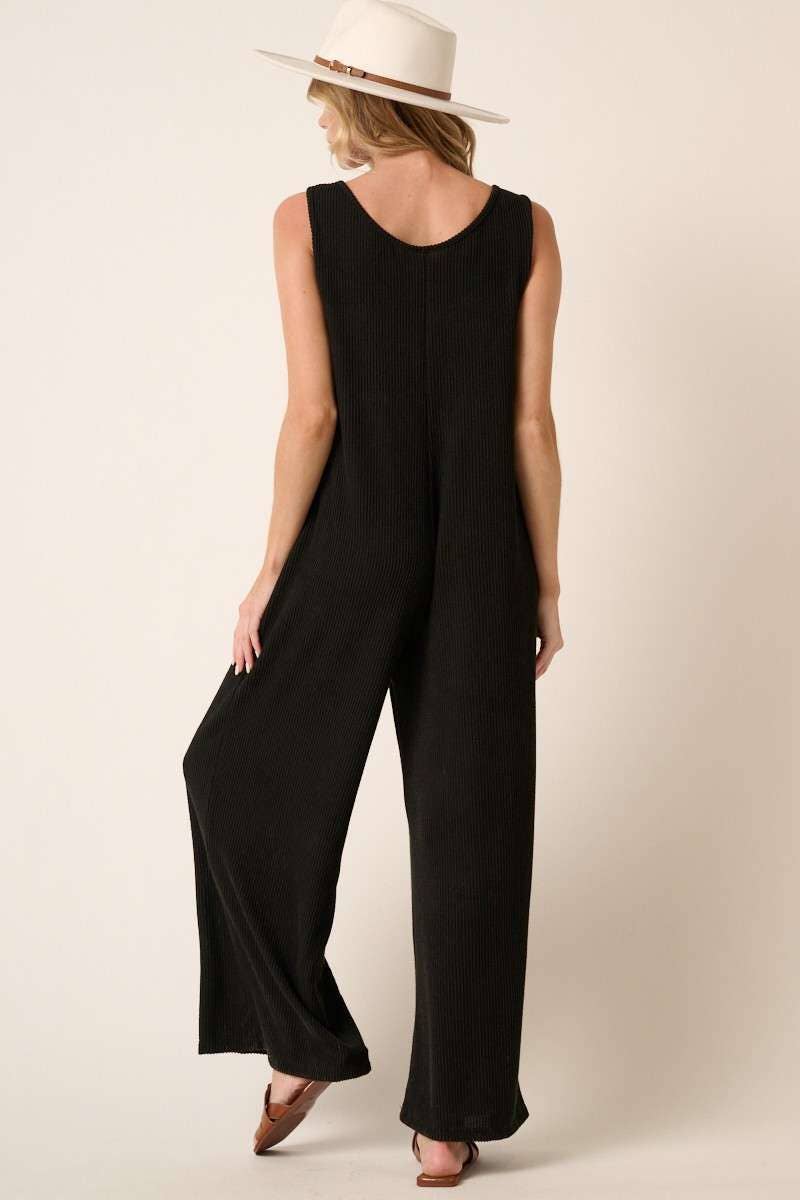 mittoshop - URBAN RIB KNIT POCKET DETAIL JUMPSUIT