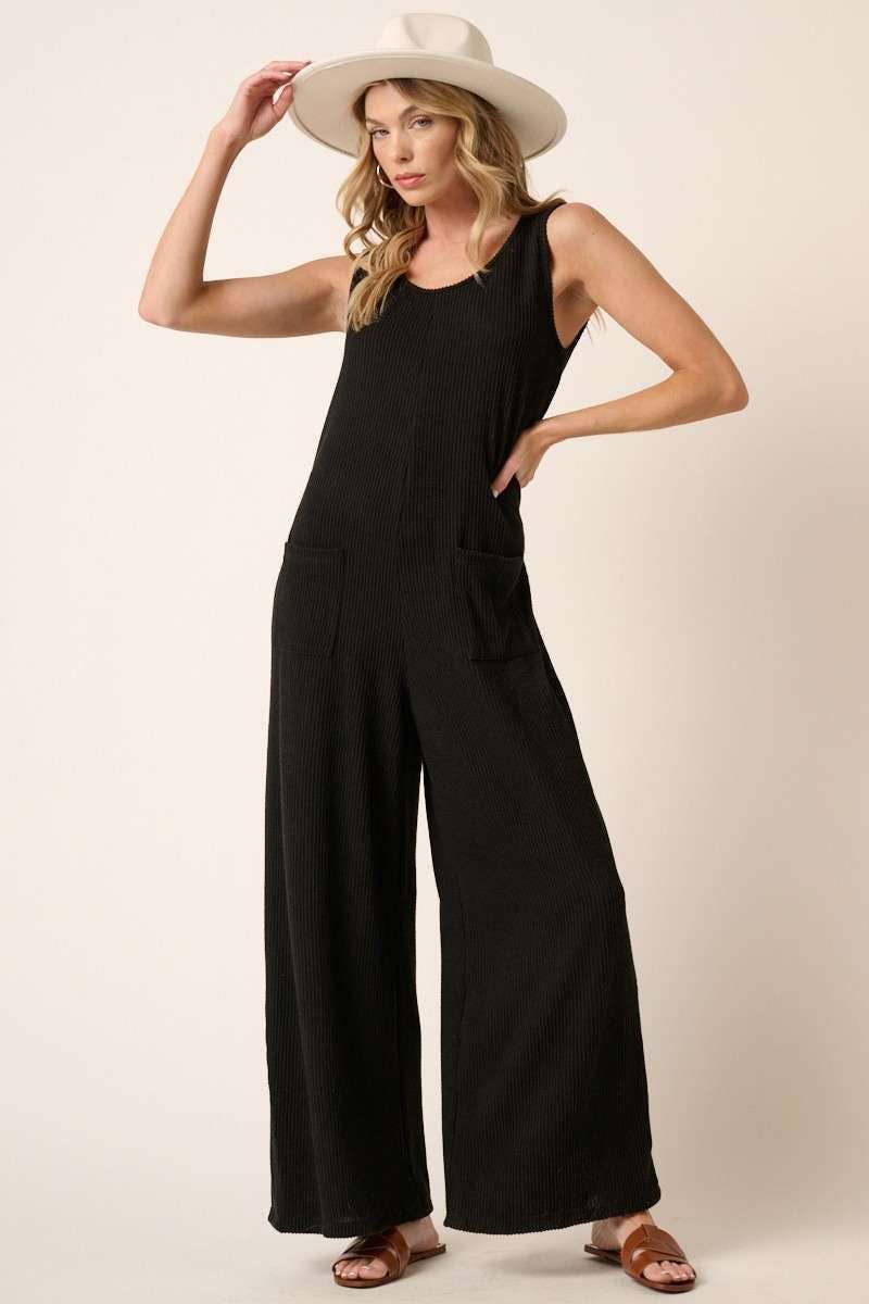 mittoshop - URBAN RIB KNIT POCKET DETAIL JUMPSUIT