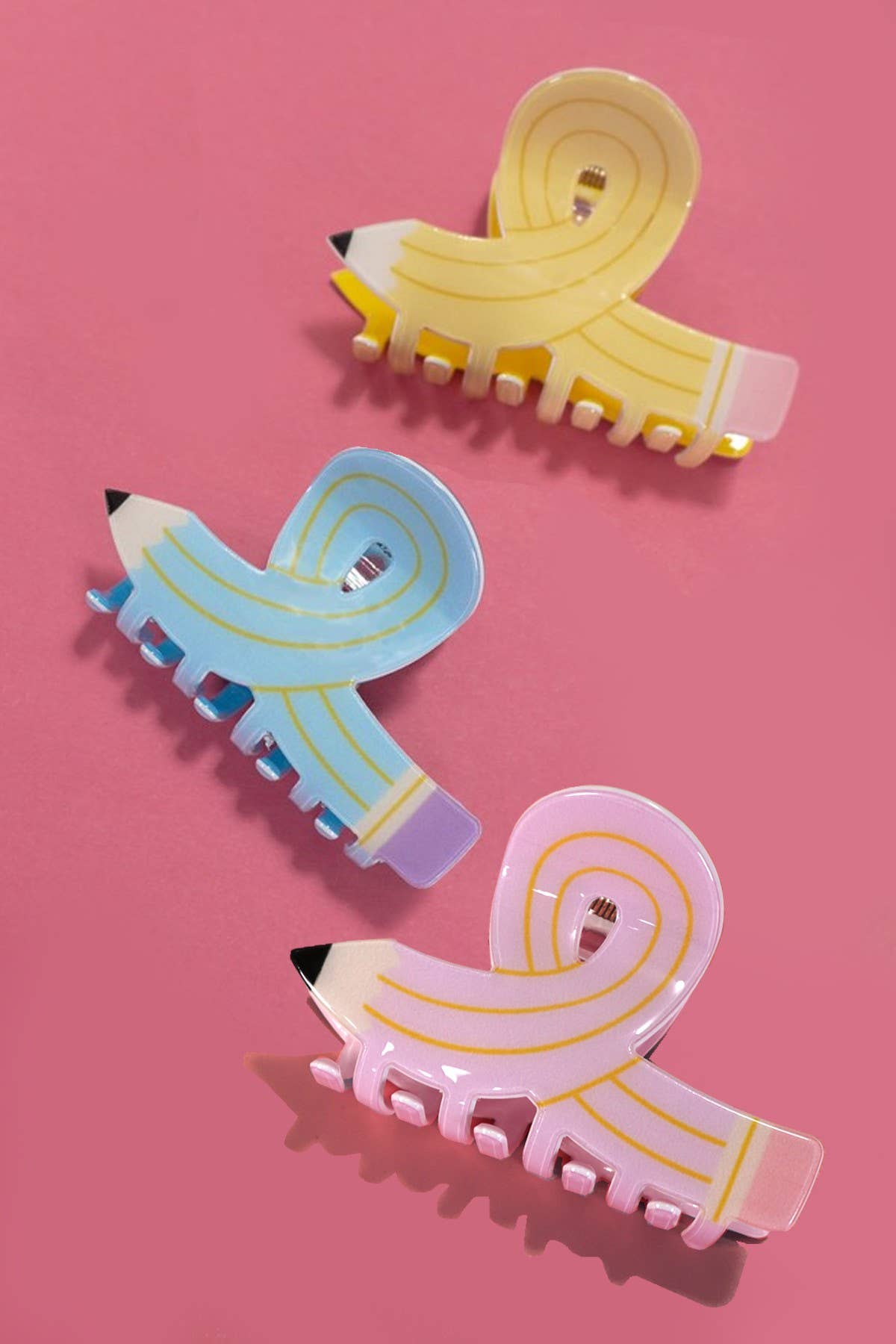 JOSSLYN by wall to wall - BACK TO SCHOOL TEACHER PENCIL HAIR CLAW CLIPS | 40H858