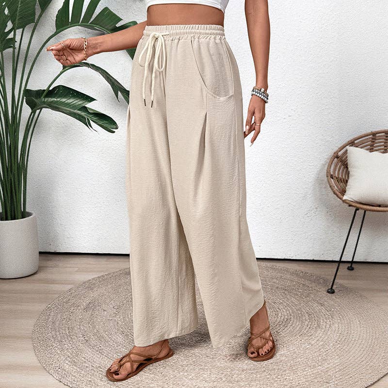 Lovesoft - 2025 Spring/Summer Casual Pocket Elastic Straight Leg Pants