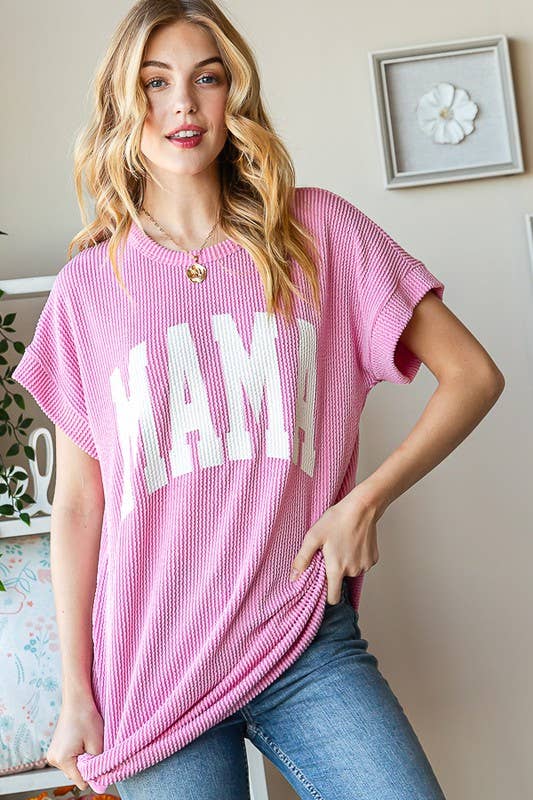 HEIMISH - ET7523-10 SOLID RIBBED LETTERING TOP