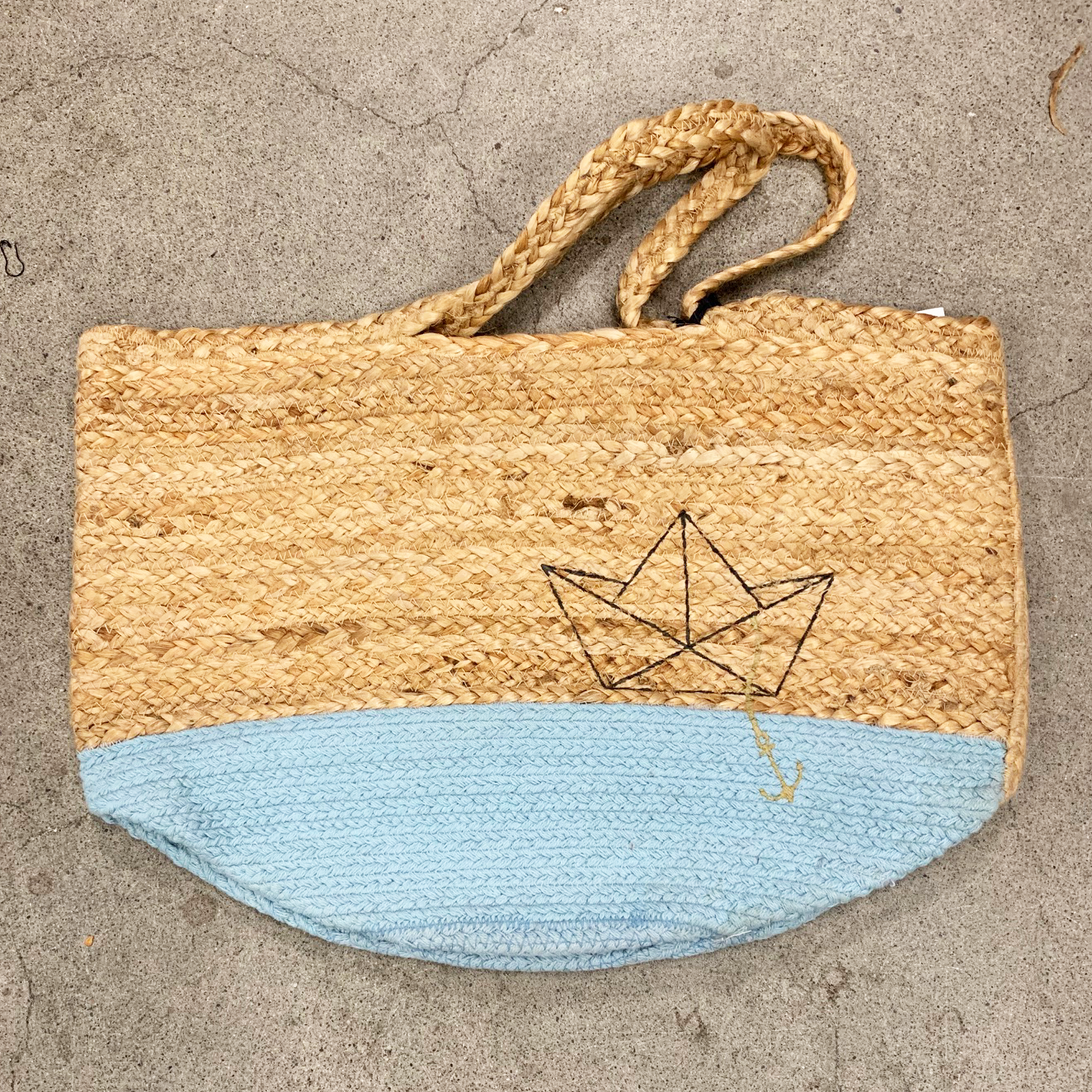 Chloe & Lex - Pure Cotton Unisex Jute Bucket Beach Bag