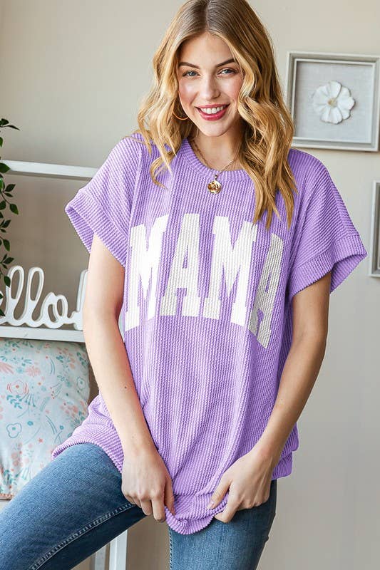 HEIMISH - ET7523-10 SOLID RIBBED LETTERING TOP
