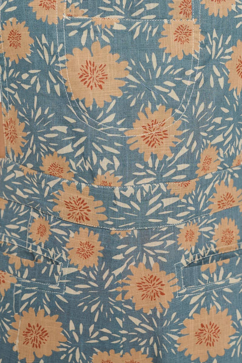 SM WARDROBE - VINTAGE FLOWER BLOSSOM PRINT SHORTALLS