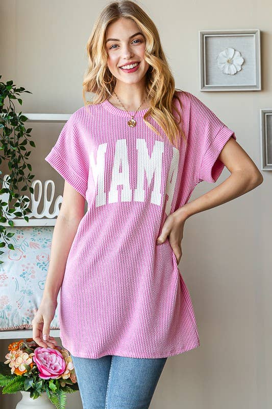 HEIMISH - ET7523-10 SOLID RIBBED LETTERING TOP