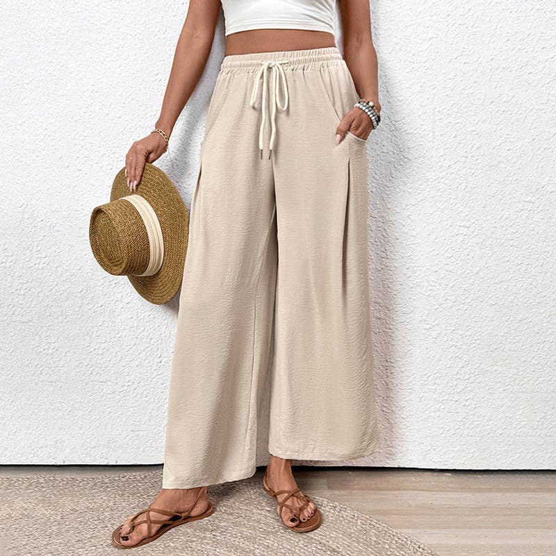 Lovesoft - 2025 Spring/Summer Casual Pocket Elastic Straight Leg Pants