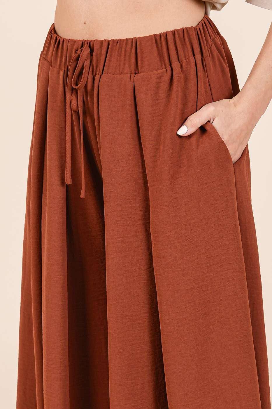 mittoshop - AIRFLOW PLEATED WIDE LEG PANTS