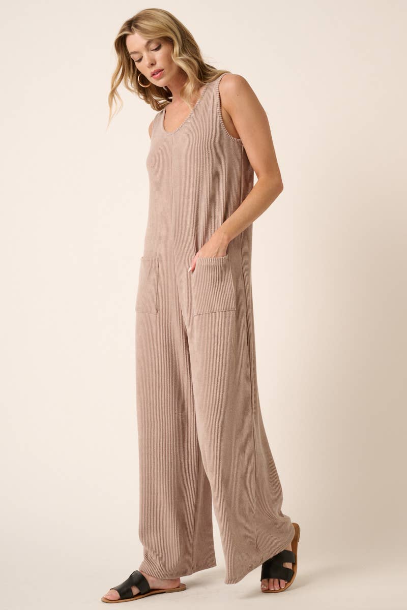 mittoshop - URBAN RIB KNIT POCKET DETAIL JUMPSUIT
