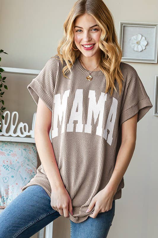 HEIMISH - ET7523-10 SOLID RIBBED LETTERING TOP