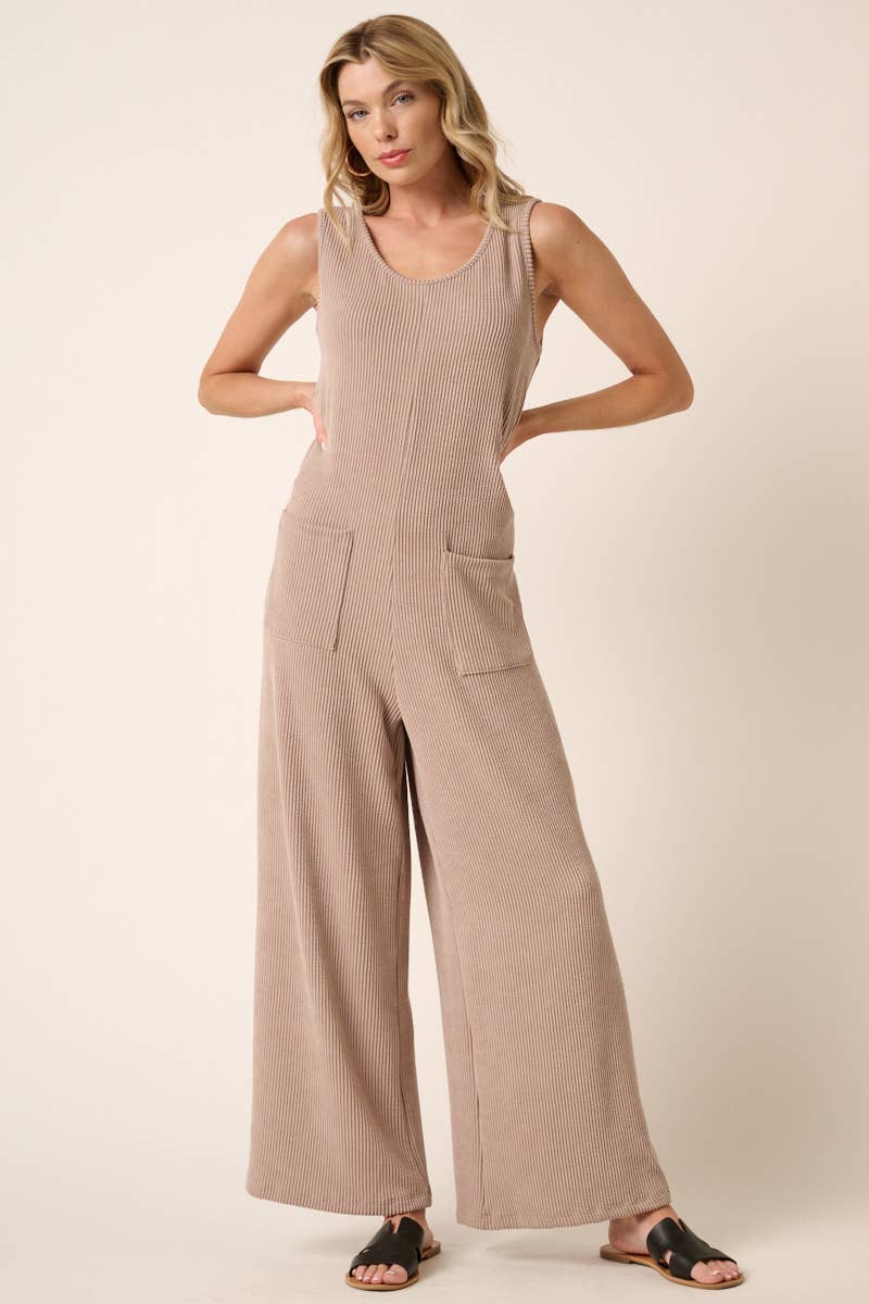 mittoshop - URBAN RIB KNIT POCKET DETAIL JUMPSUIT
