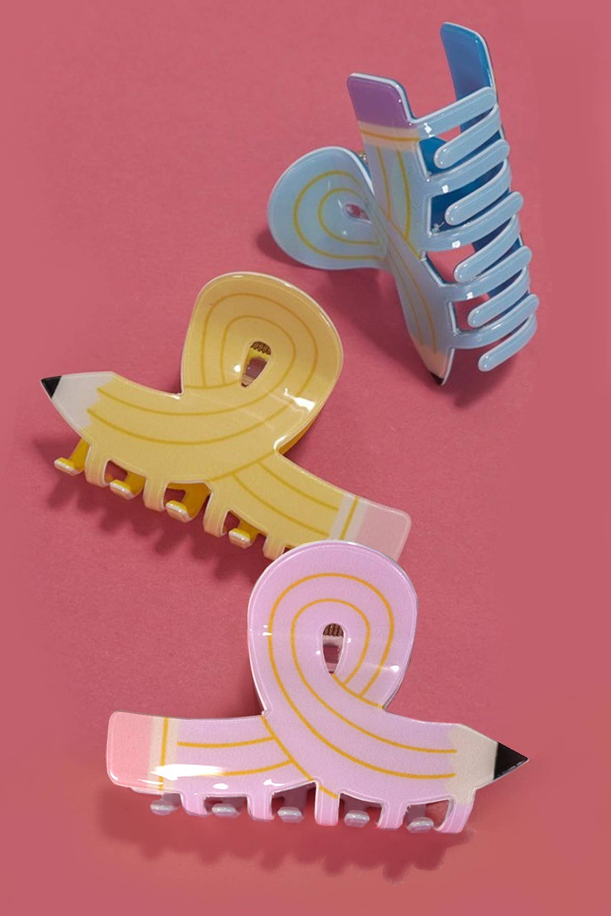 JOSSLYN by wall to wall - BACK TO SCHOOL TEACHER PENCIL HAIR CLAW CLIPS | 40H858