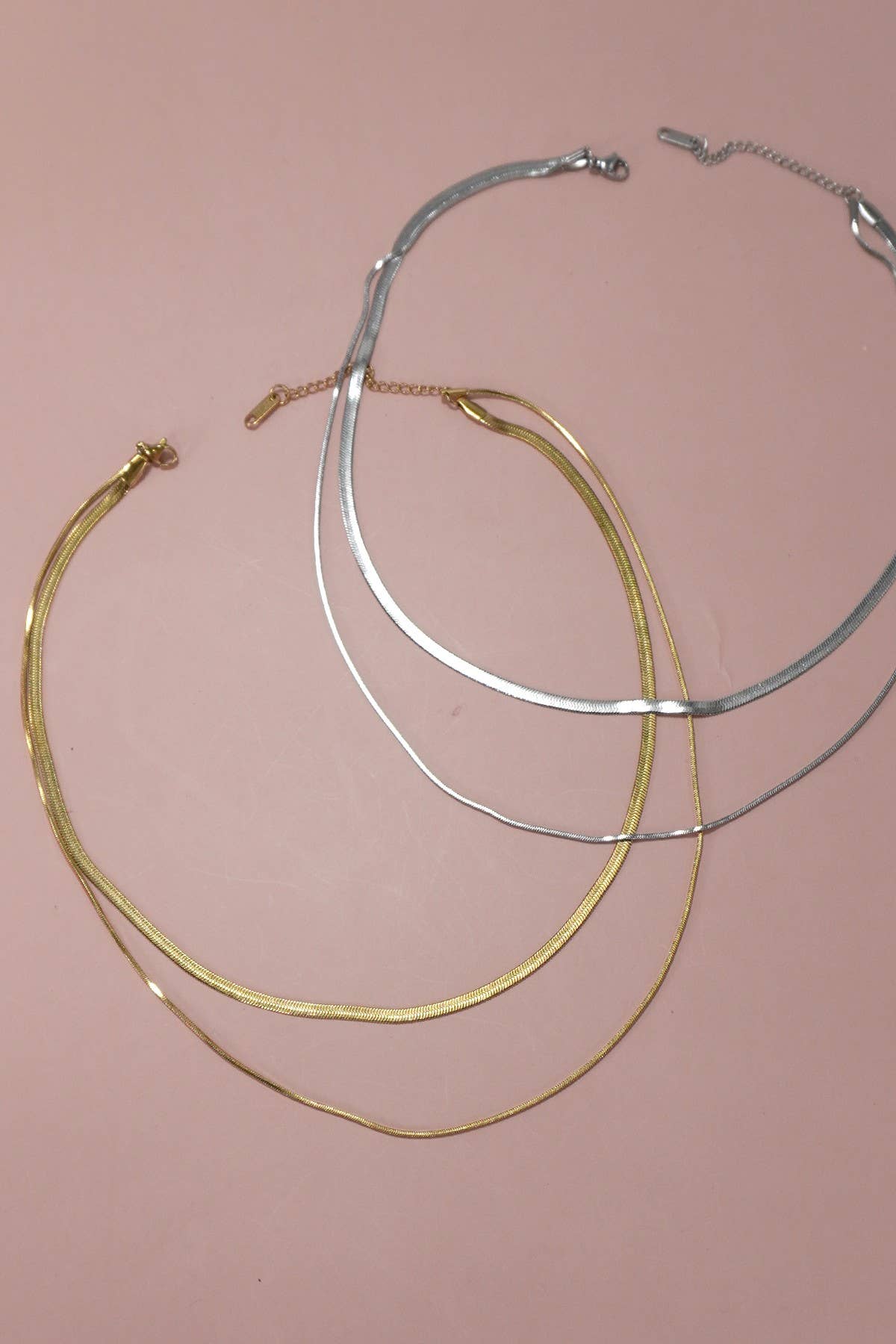 JOSSLYN by wall to wall - STAINLESS STEEL TARNISH FREE MULTI LAYER NECKLACE | 40NK315