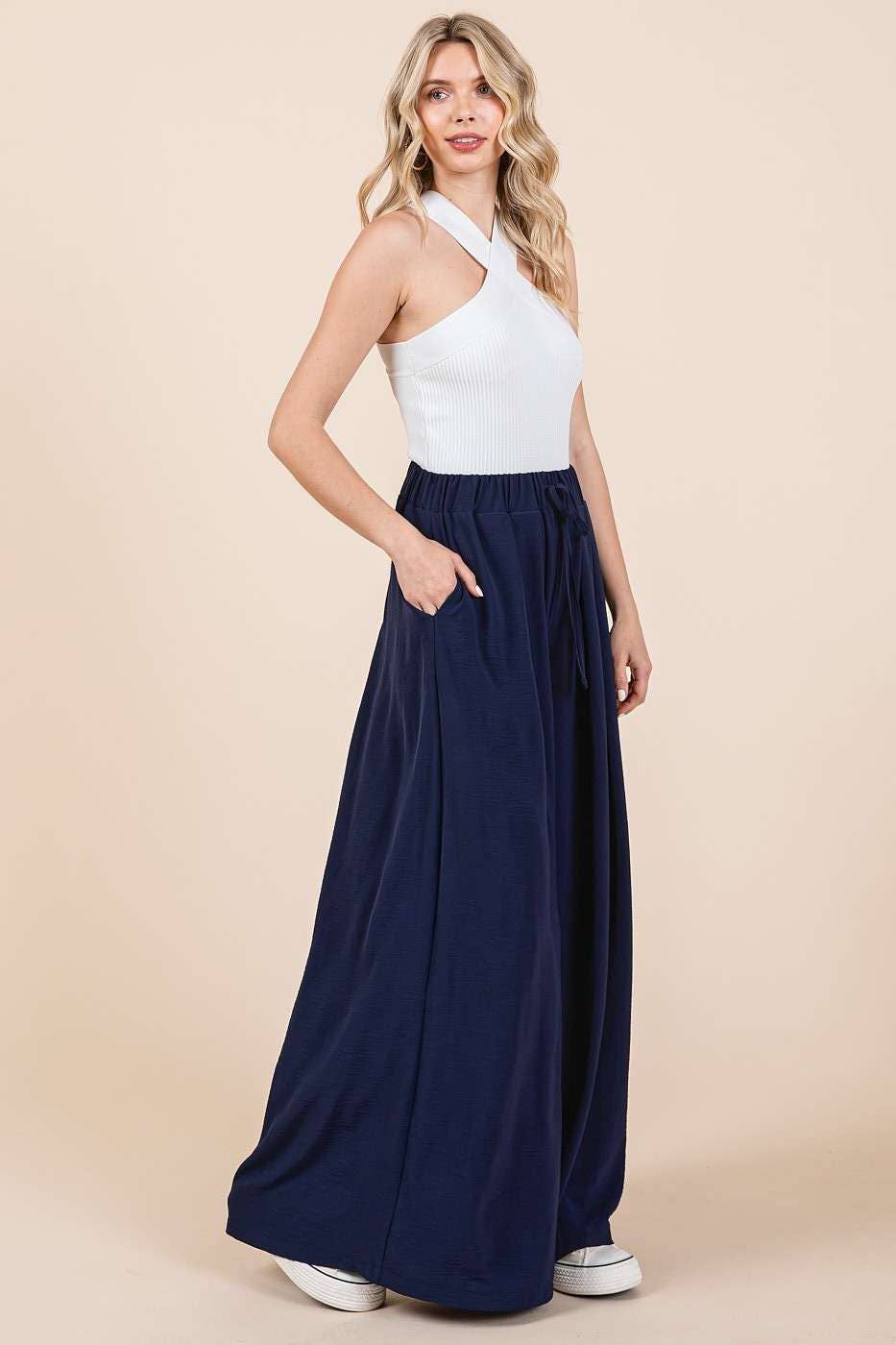 mittoshop - AIRFLOW PLEATED WIDE LEG PANTS