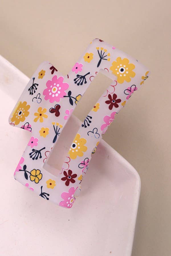 JOSSLYN by wall to wall - LAVISHING FLOWER PETAL HAIR CLAW CLIPS | 40H688