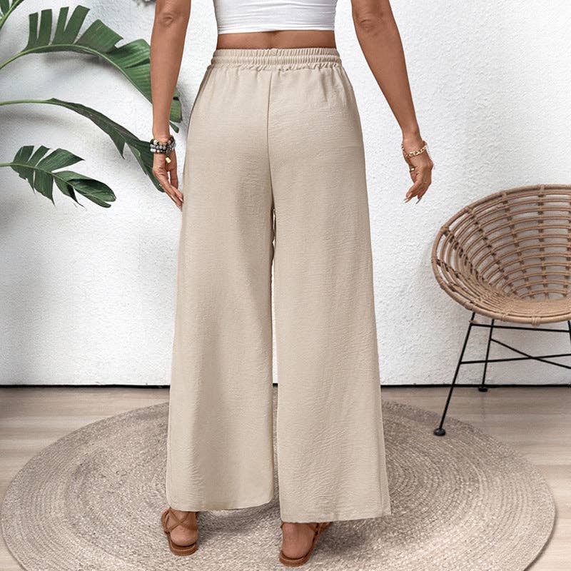 Lovesoft - 2025 Spring/Summer Casual Pocket Elastic Straight Leg Pants