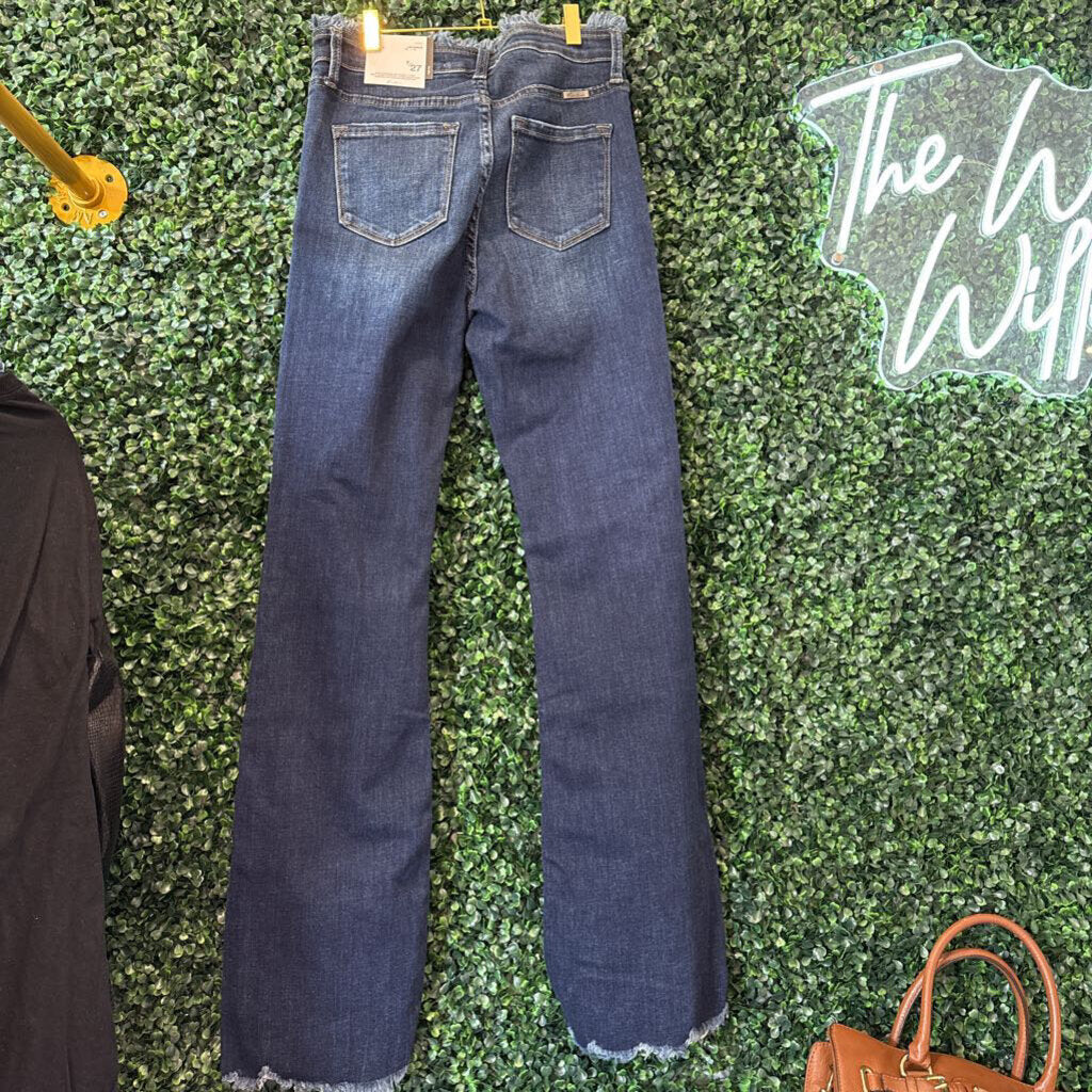 Raw hem jeans