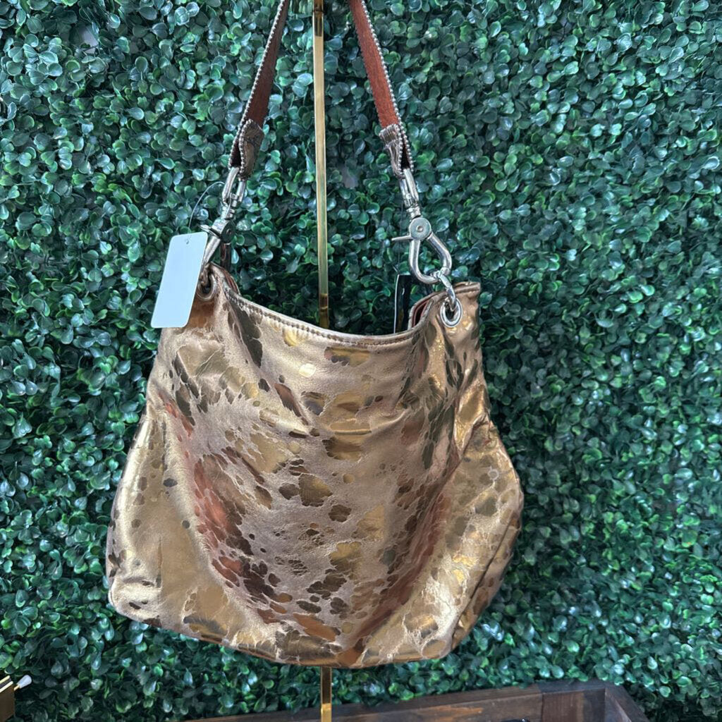 Leopard print bag w/ jewels