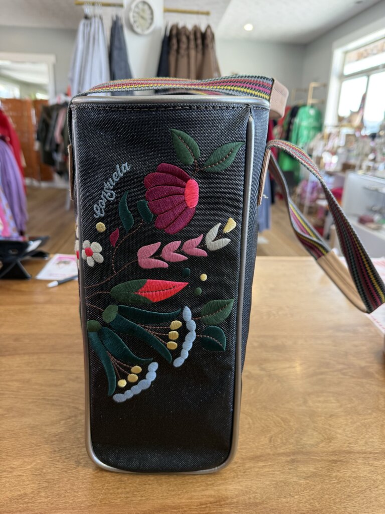 Embroidered ava tote