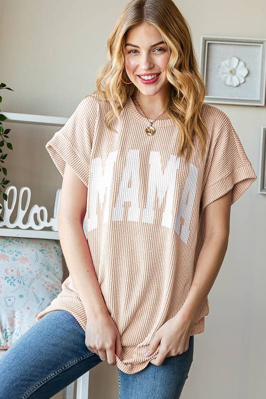 HEIMISH - ET7523-10 SOLID RIBBED LETTERING TOP