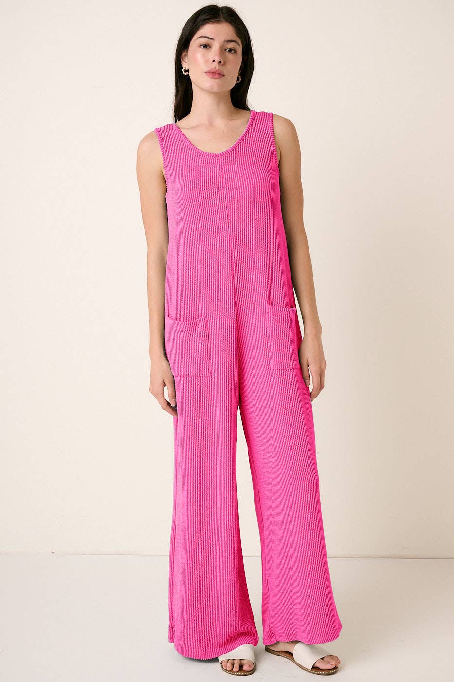mittoshop - URBAN RIB KNIT POCKET DETAIL JUMPSUIT