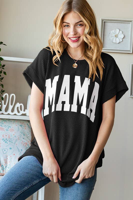 HEIMISH - ET7523-10 SOLID RIBBED LETTERING TOP
