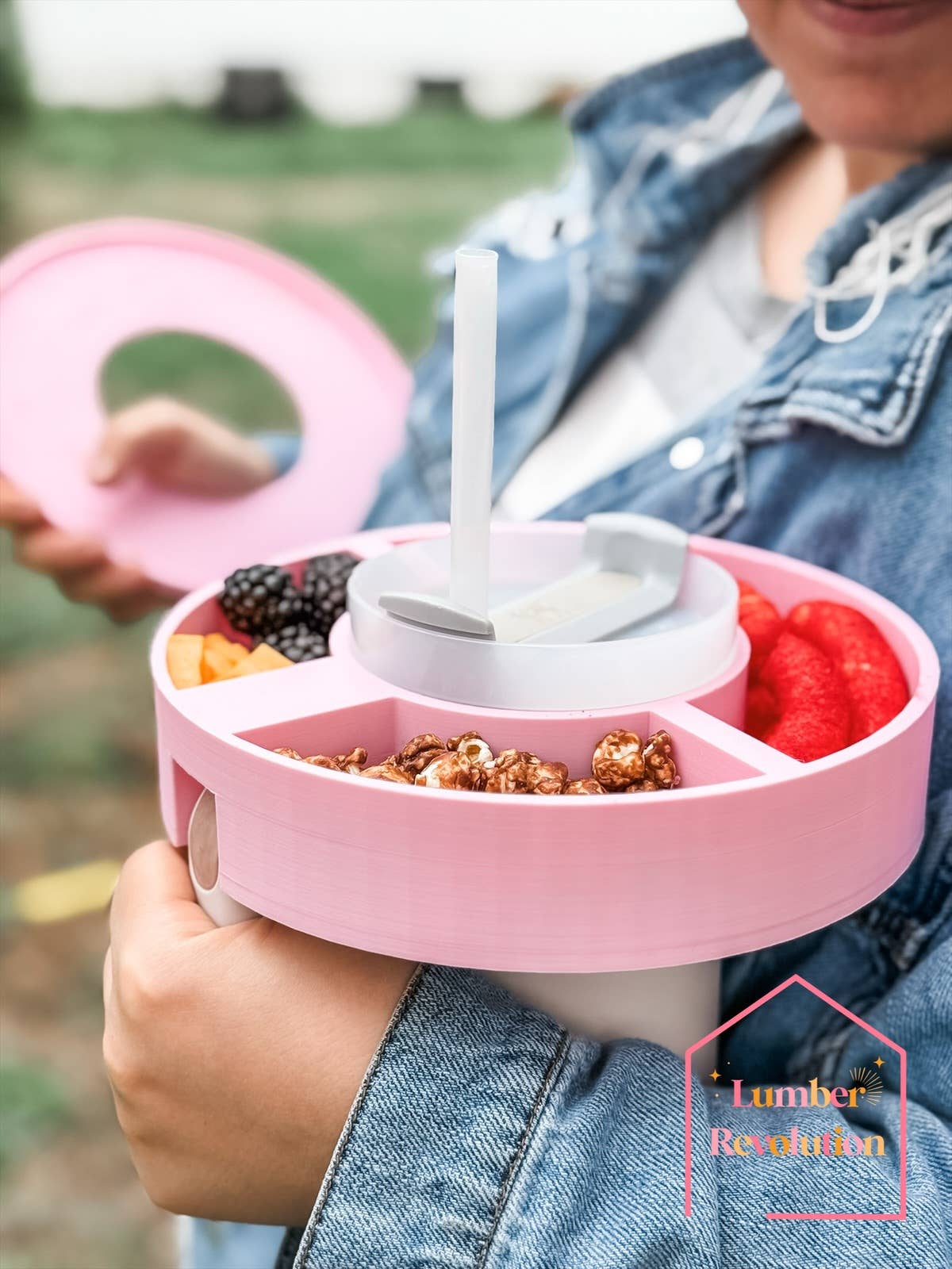 Lumber Revolution - 40 oz cup topper snack tray