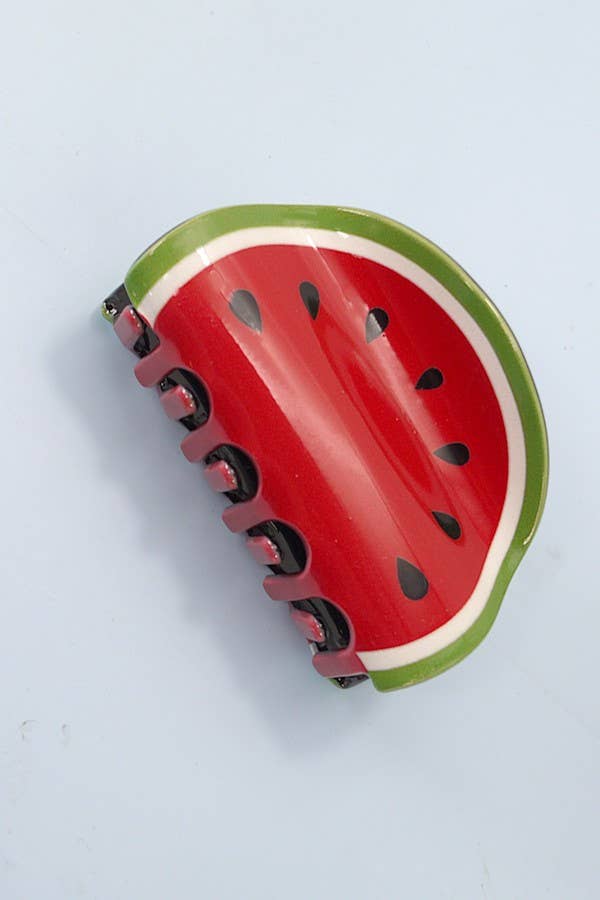JOSSLYN by Wall to Wall - FRUIT STRAWBERRY WATERMELON HAIR CLAW CLIPS | 40H803