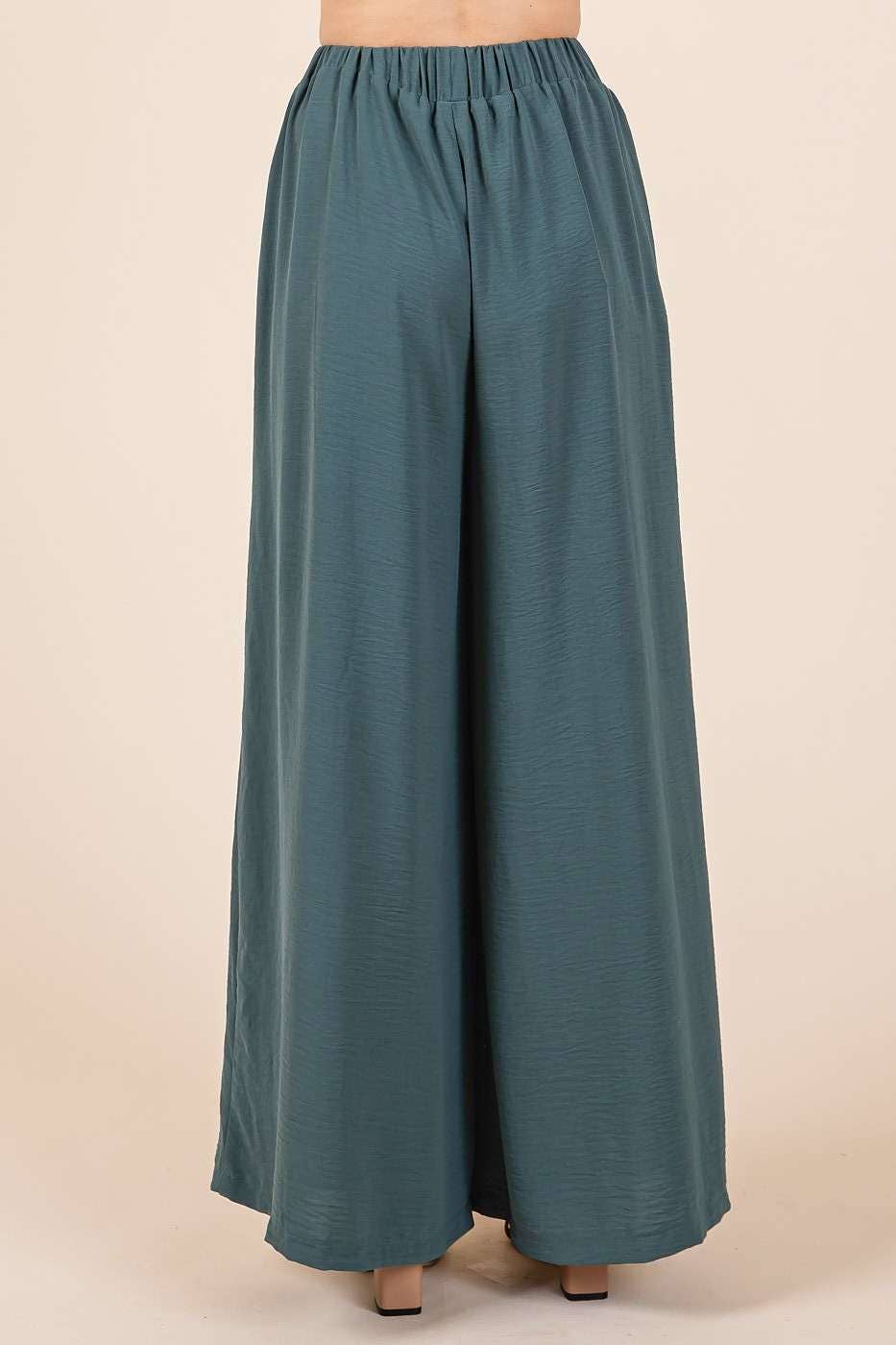 mittoshop - AIRFLOW PLEATED WIDE LEG PANTS