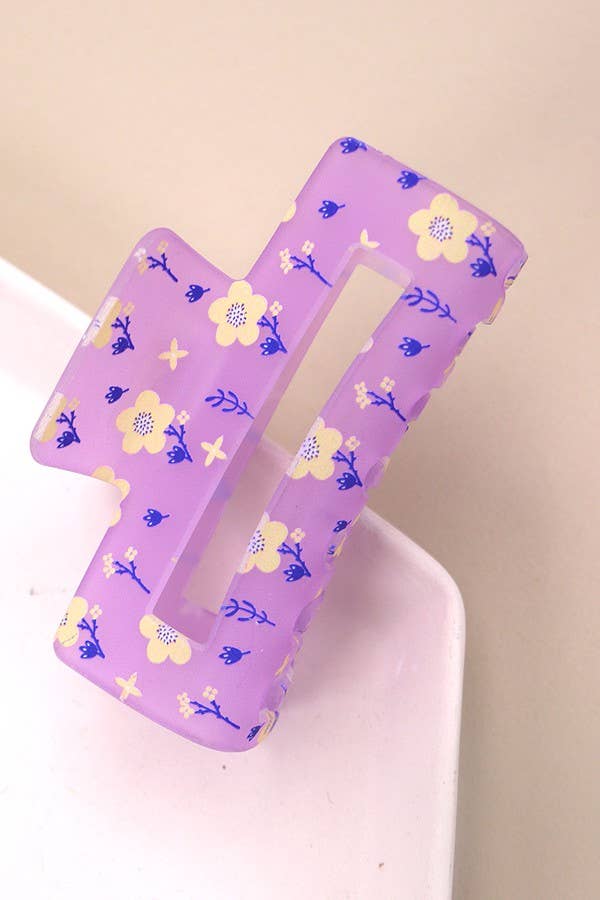 JOSSLYN by wall to wall - LAVISHING FLOWER PETAL HAIR CLAW CLIPS | 40H688