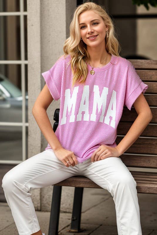 HEIMISH - ET7523-10 SOLID RIBBED LETTERING TOP
