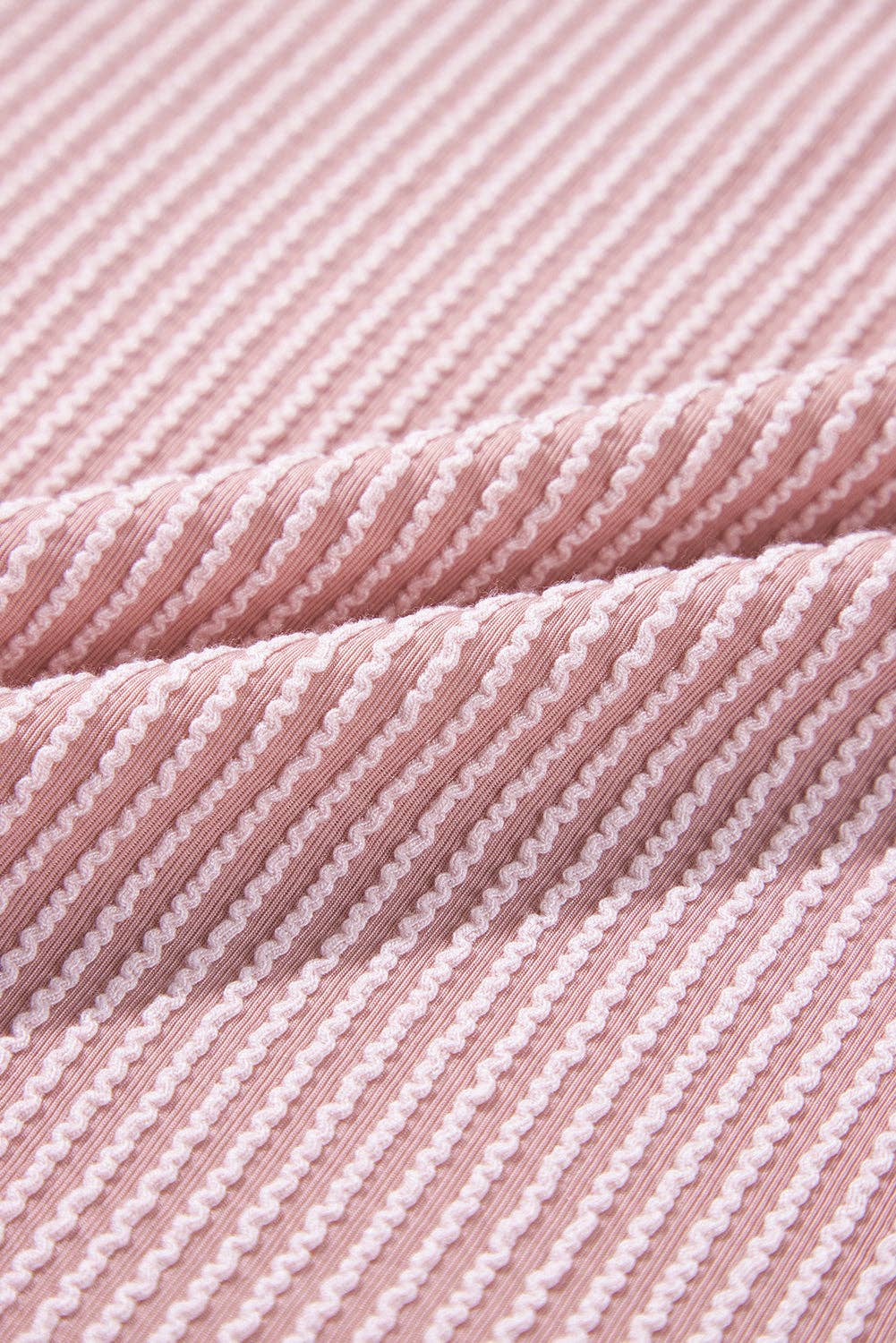 Lovesoft - Rose Red Corded Colorblock Crewneck Tee