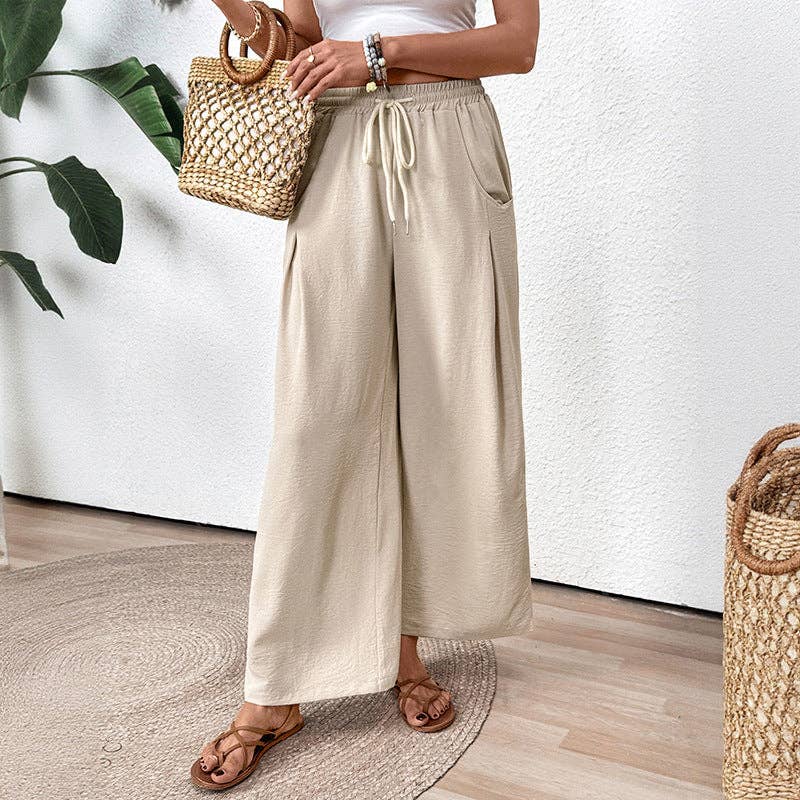 Lovesoft - 2025 Spring/Summer Casual Pocket Elastic Straight Leg Pants