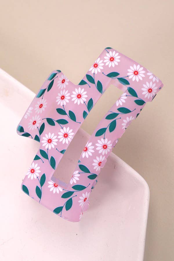 JOSSLYN by wall to wall - LAVISHING FLOWER PETAL HAIR CLAW CLIPS | 40H688