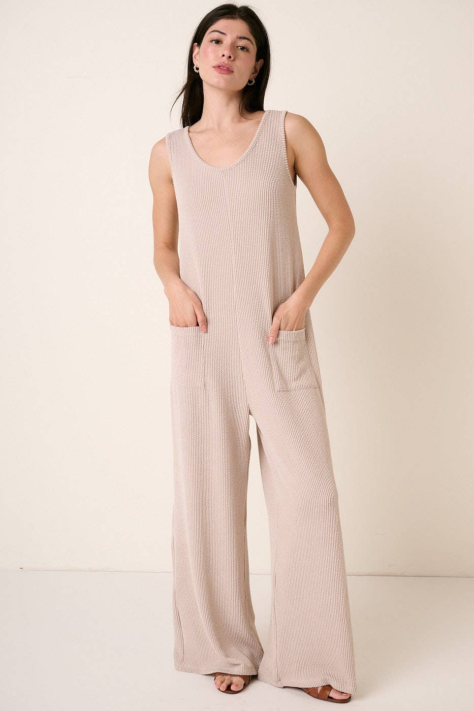 mittoshop - URBAN RIB KNIT POCKET DETAIL JUMPSUIT
