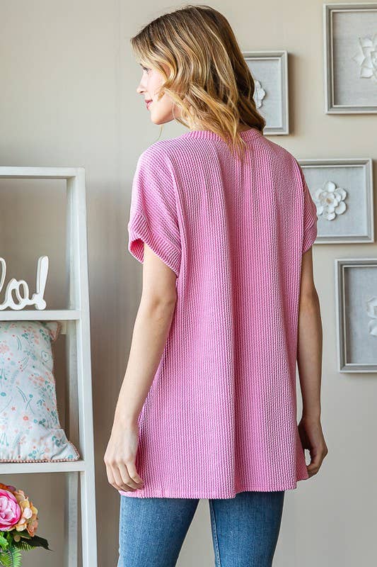 HEIMISH - ET7523-10 SOLID RIBBED LETTERING TOP