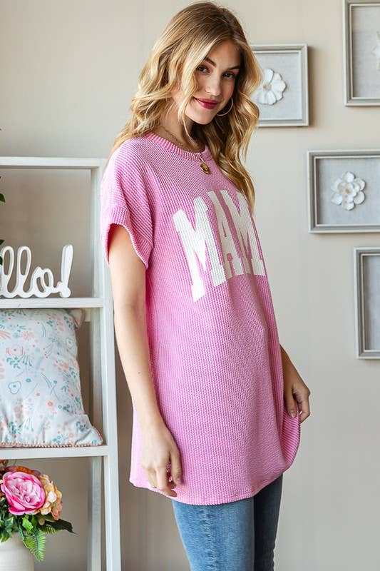 HEIMISH - ET7523-10 SOLID RIBBED LETTERING TOP