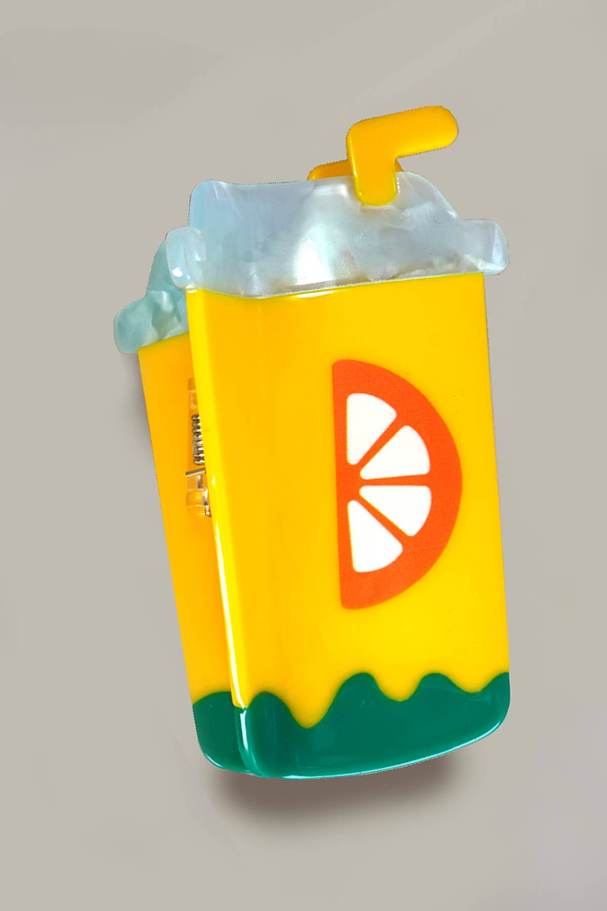 JOSSLYN by wall to wall - JUMBO LEMONADE BANANA HAMBURGER HAIR CLAW CLIPS | 40H843