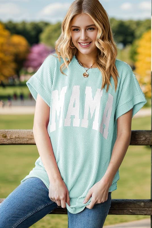 HEIMISH - ET7523-10 SOLID RIBBED LETTERING TOP