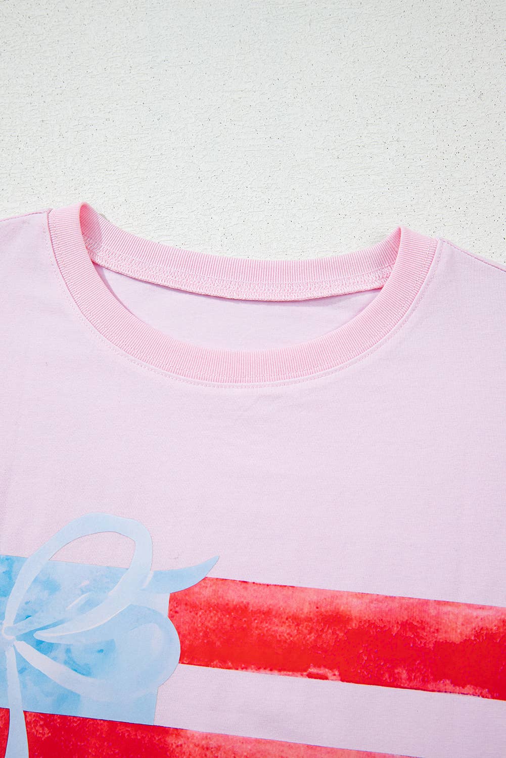 Aapparella - Flag Bow Patch Graphic Short Sleeve Tee | S-XL