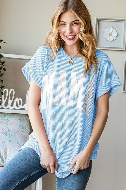 HEIMISH - ET7523-10 SOLID RIBBED LETTERING TOP