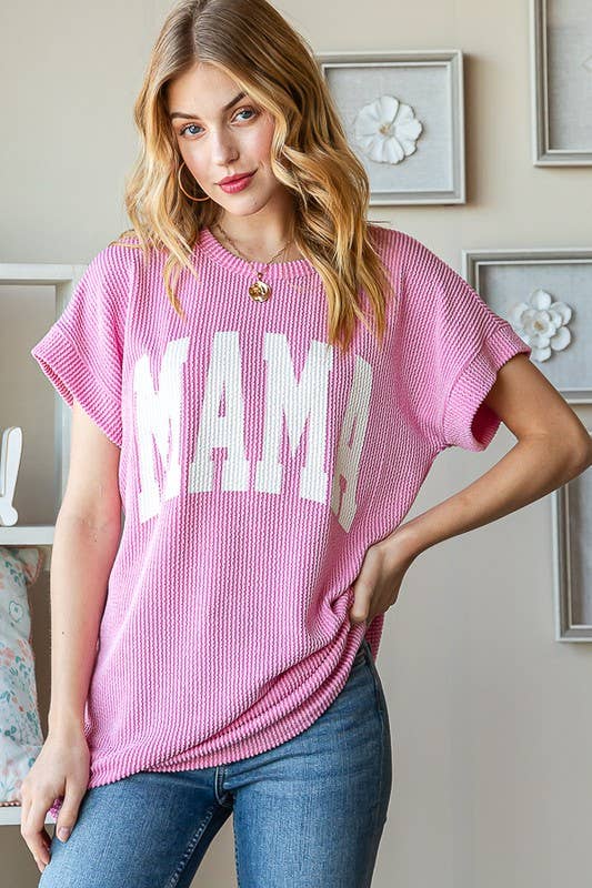 HEIMISH - ET7523-10 SOLID RIBBED LETTERING TOP